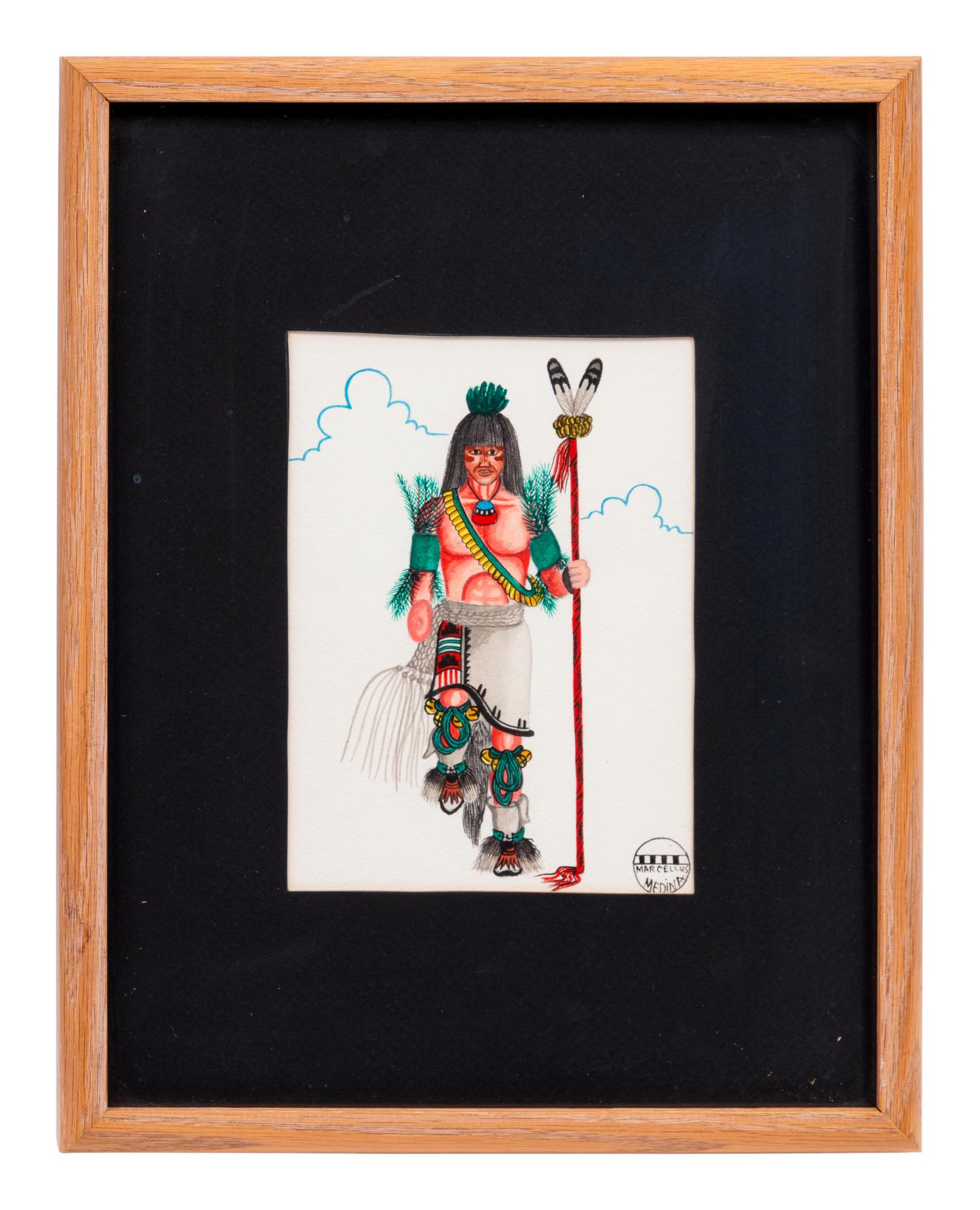 untitled, portraits of Pueblo dancers