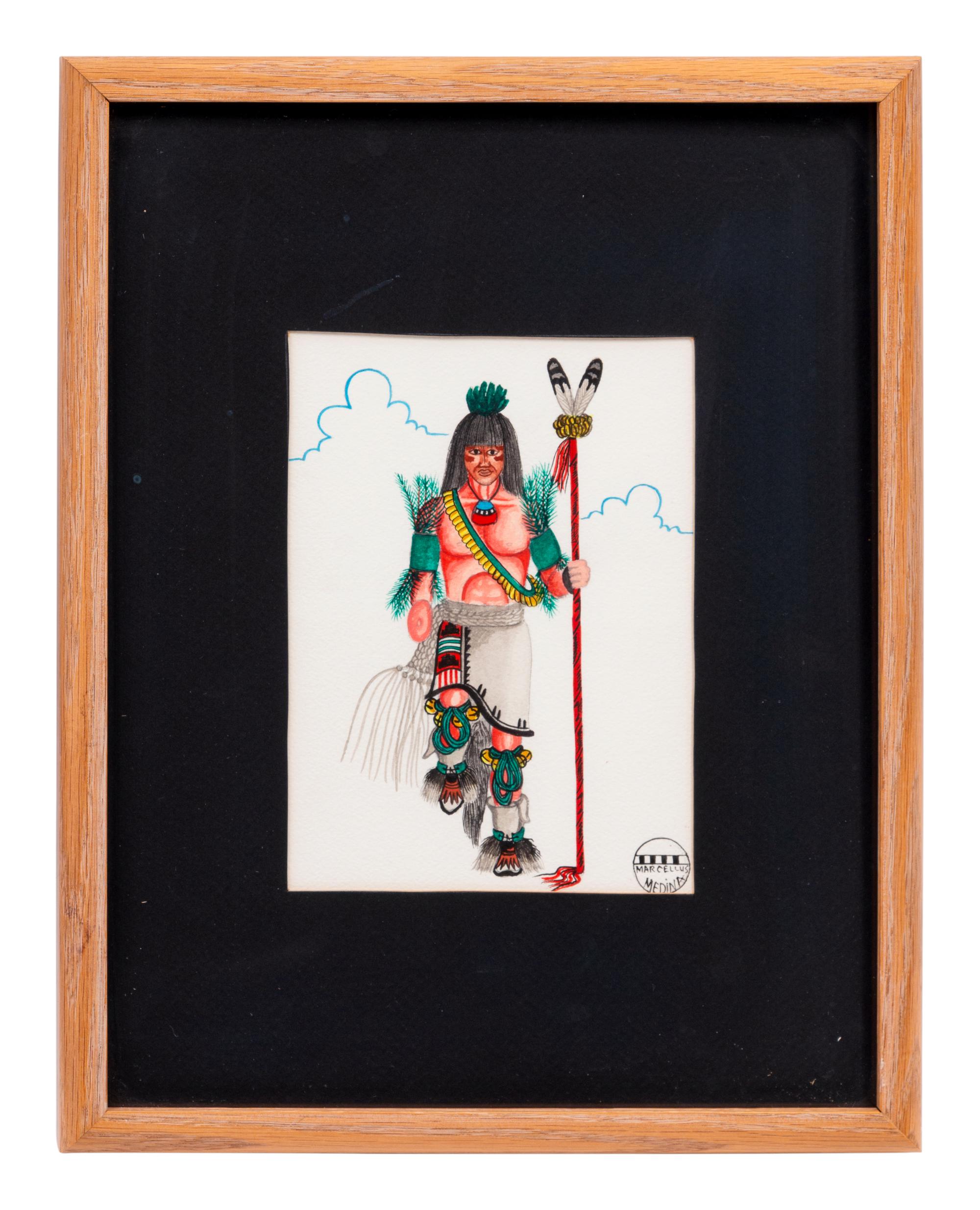 untitled, portraits of Pueblo dancers