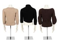 Three Oscar de la Renta Knit Tops: One Bolero, Two Sweaters, Fall 2006-2007
