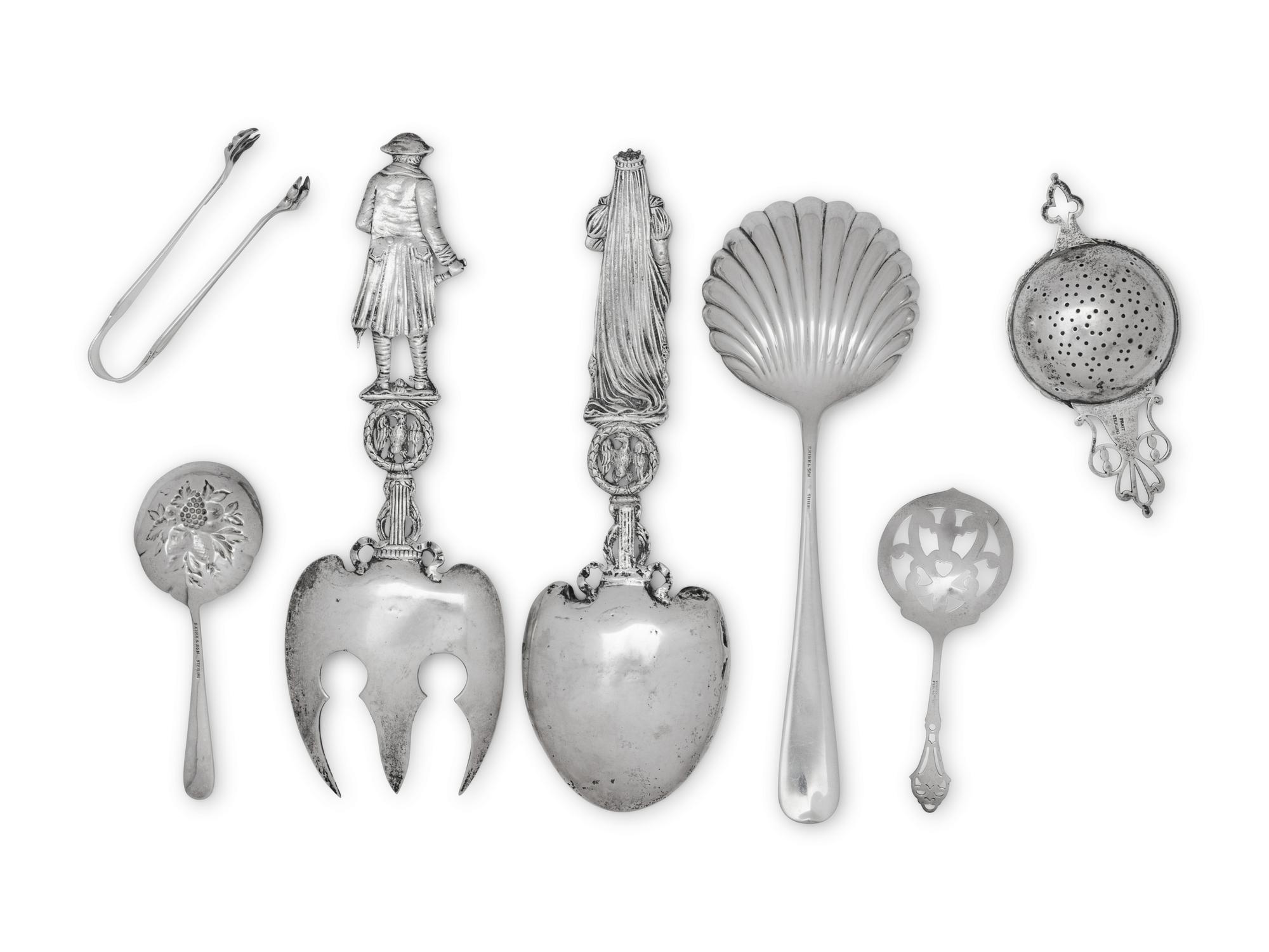 A Collection of Silver Flatware Articles