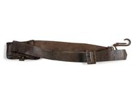 Complete leather carbine sling with attached Burnside cartridge box.