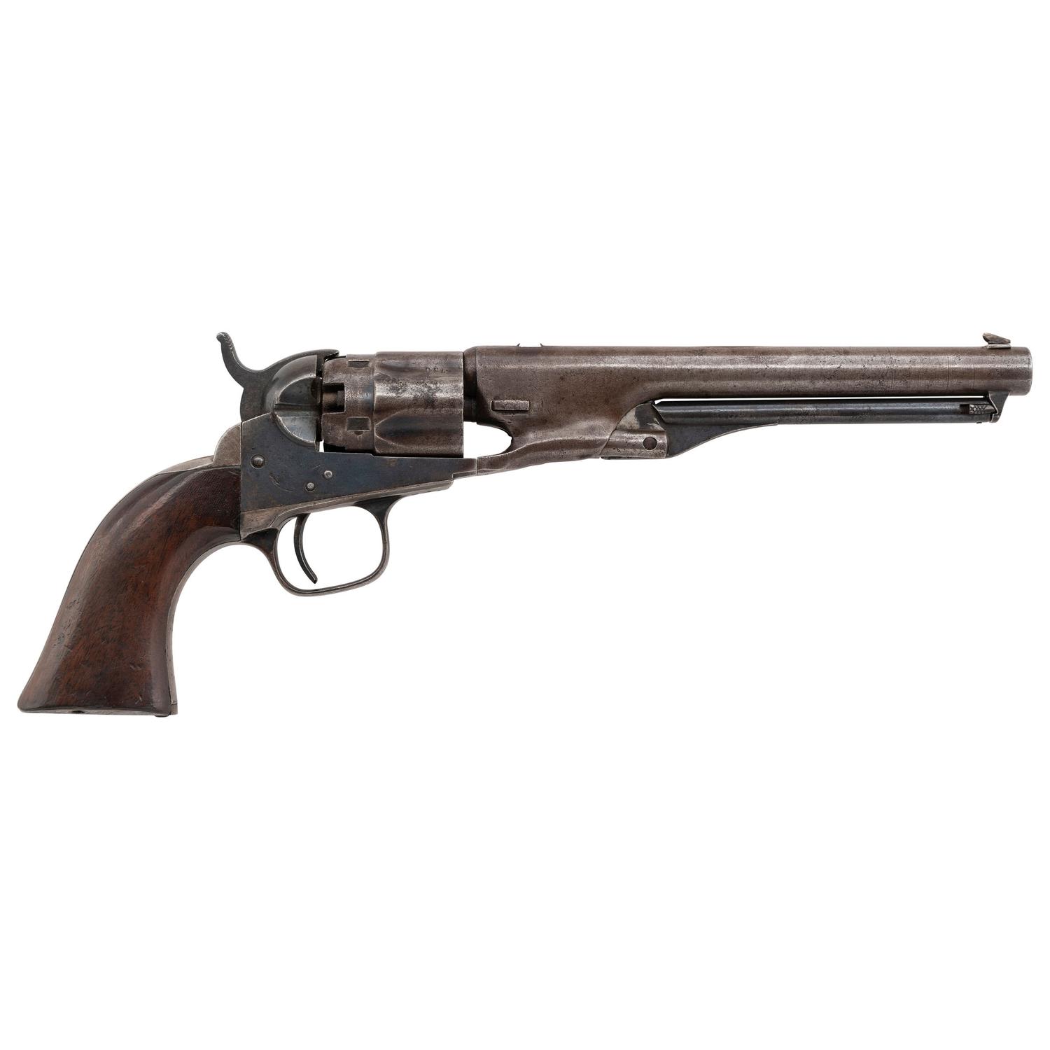 Gettysburg Used and Published Colt Model 1862 Police Revolver Inscribed to A.W. Tebbets by the Boston Printers