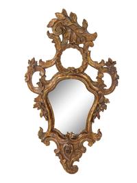 A Venetian Rococo Giltwood Mirror