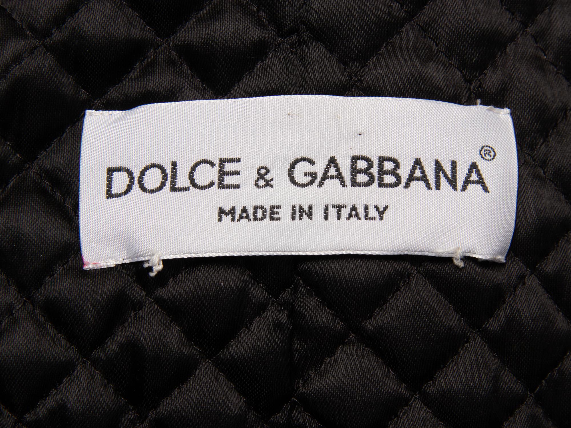 Dolce & Gabbana, Croc-Embossed Belted Coat