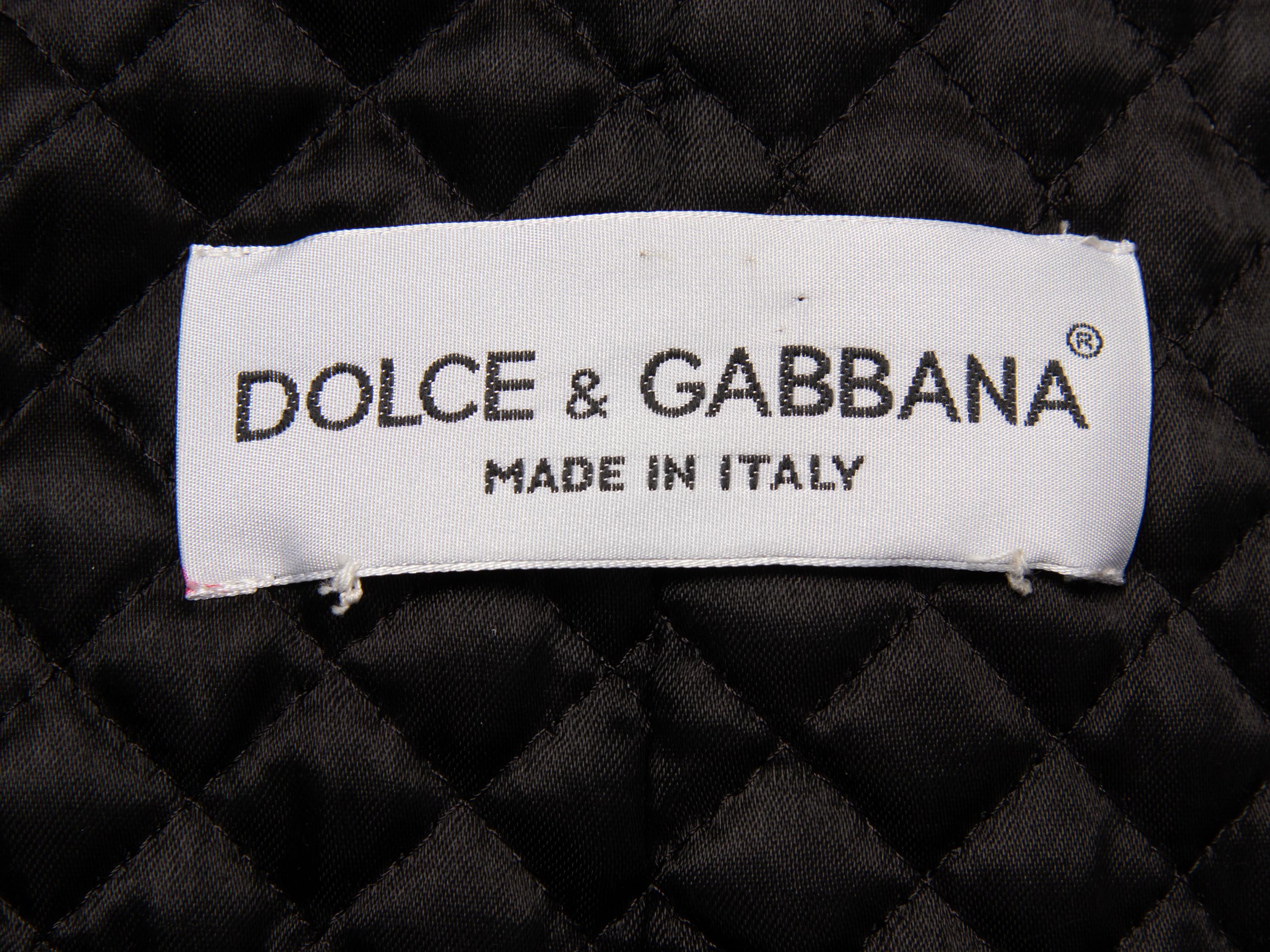 Dolce & Gabbana, Croc-Embossed Belted Coat