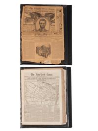 [CIVIL WAR]. A collection of Civil War-period and post-war newspapers, including: