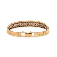 YELLOW GOLD AND DIAMOND BRACELET