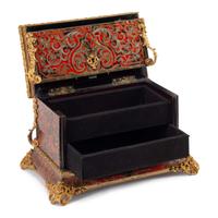 A French Boulle Marquetry Jewelry Box