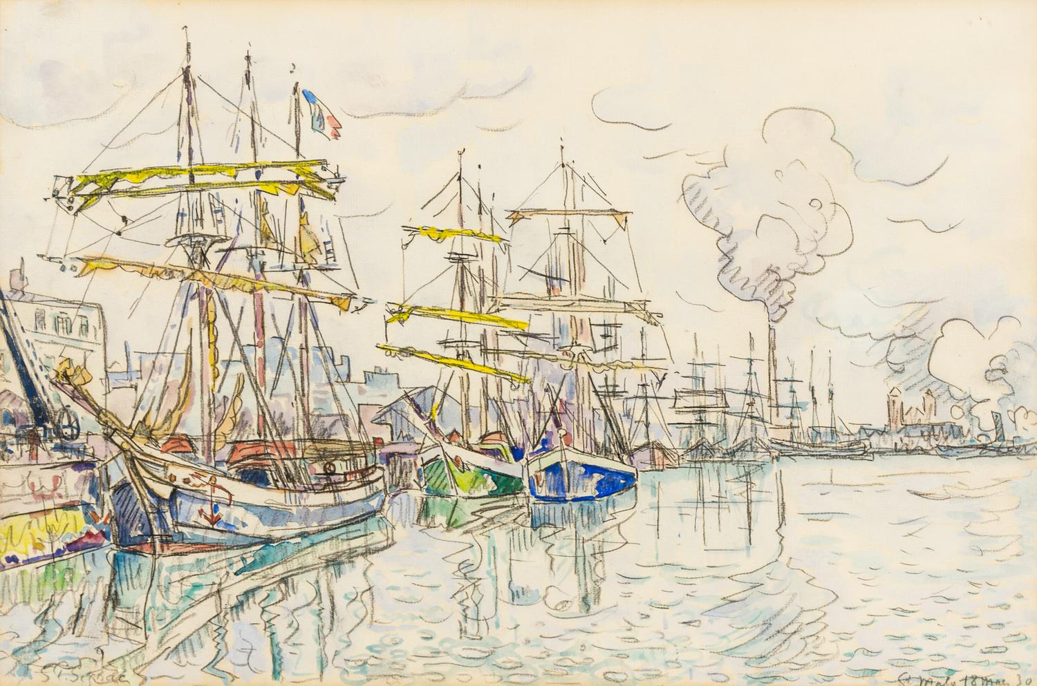 Paul Signac, (French, 1863-1935), St. Malo, 1930