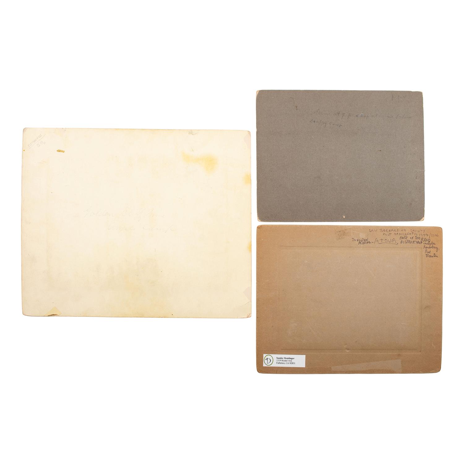 [MINING - CALIFORNIA]. A group of photographs and booklets related to mining in Calaveras County, Atolia, and elsewhere in California, comprising: