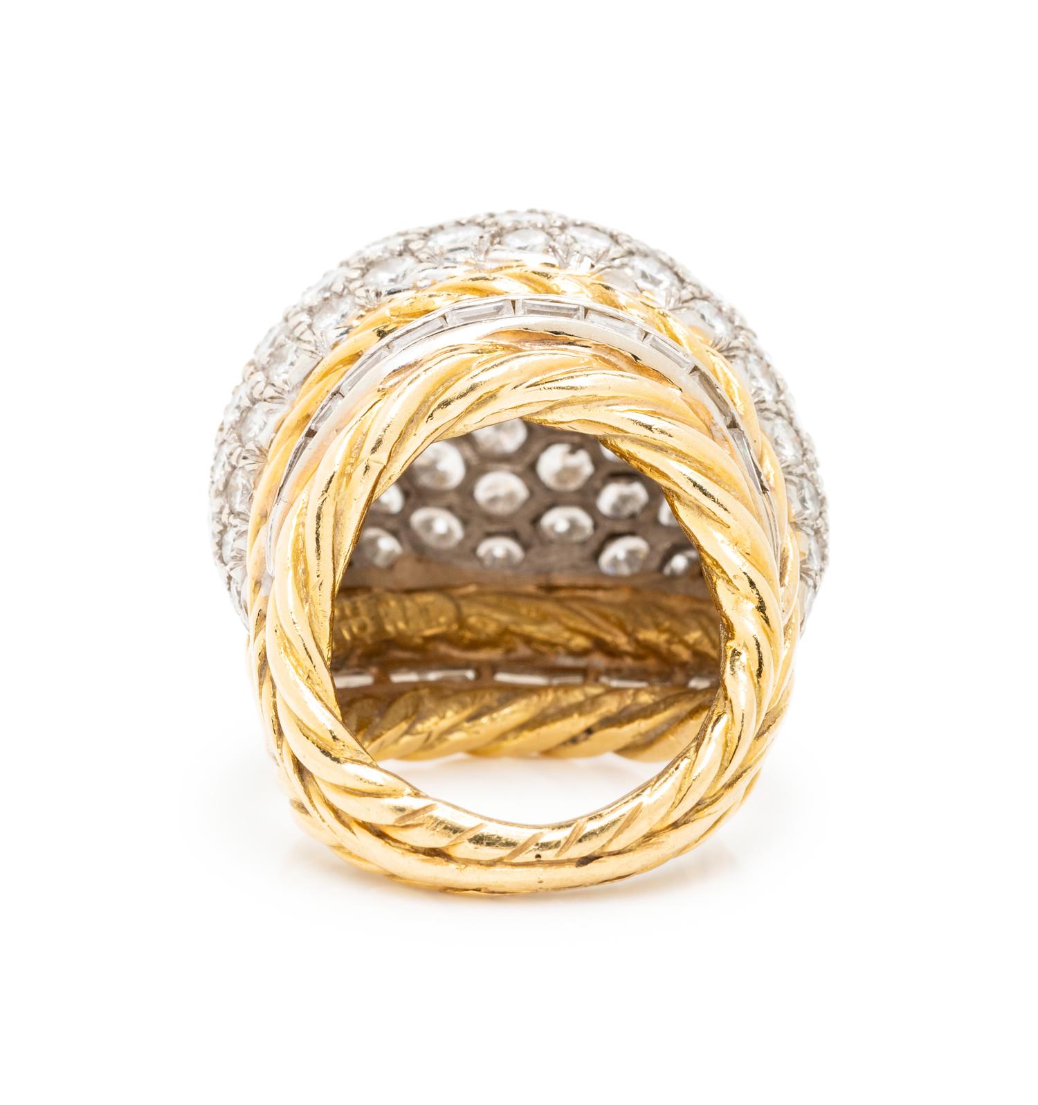 HAMMERMAN BROTHERS, DIAMOND BOMBE RING
