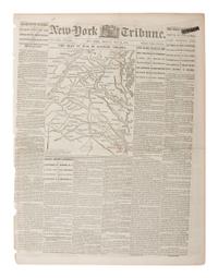[CIVIL WAR]. Collection of illustrated war-date newspapers, maps, prints, and correspondence.