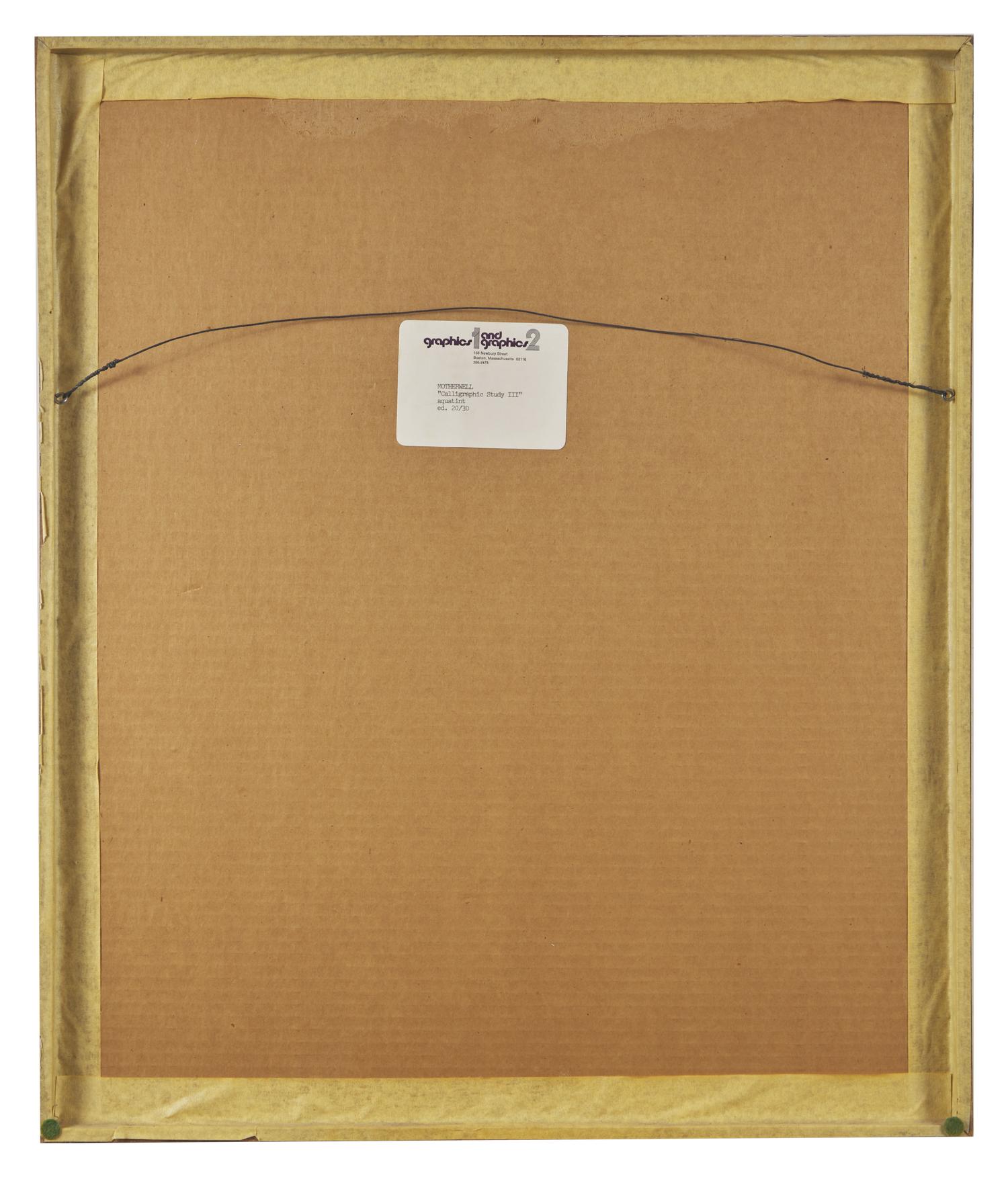 Calligraphic Study III , 1976