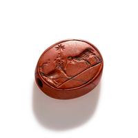 A Roman Red Jasper Zodiac Gem