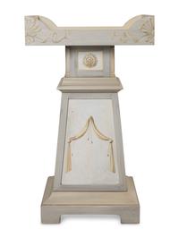 A Set of Four Swedish Neoclassical Style Pedestal Serving Tables