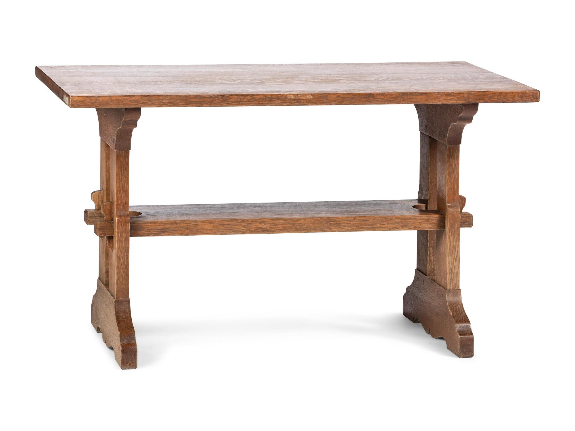 An Arts and Crafts Quarter-Sawn Oak Tavern Table