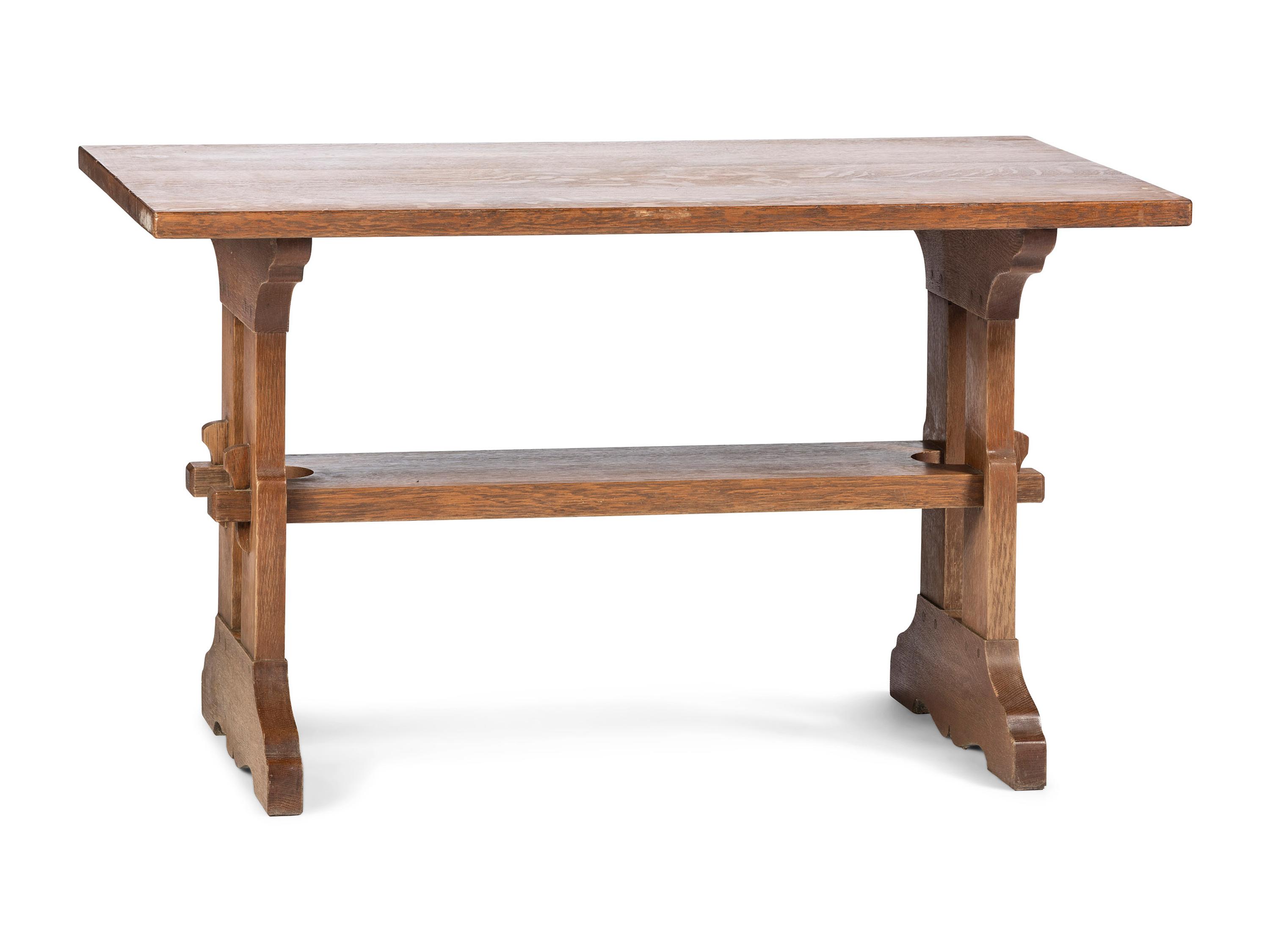 An Arts and Crafts Quarter-Sawn Oak Tavern Table