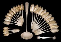 Collection of silver flatware nathaniel francis (active 1804-1827), new york, ny