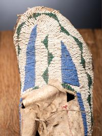Sioux Beaded Hide Moccasins