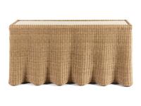 A Celerie Kemble-Designed Wicker Crespi Wave Console Table