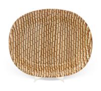 A Clarence Combed Slipware Meat Pie Dish