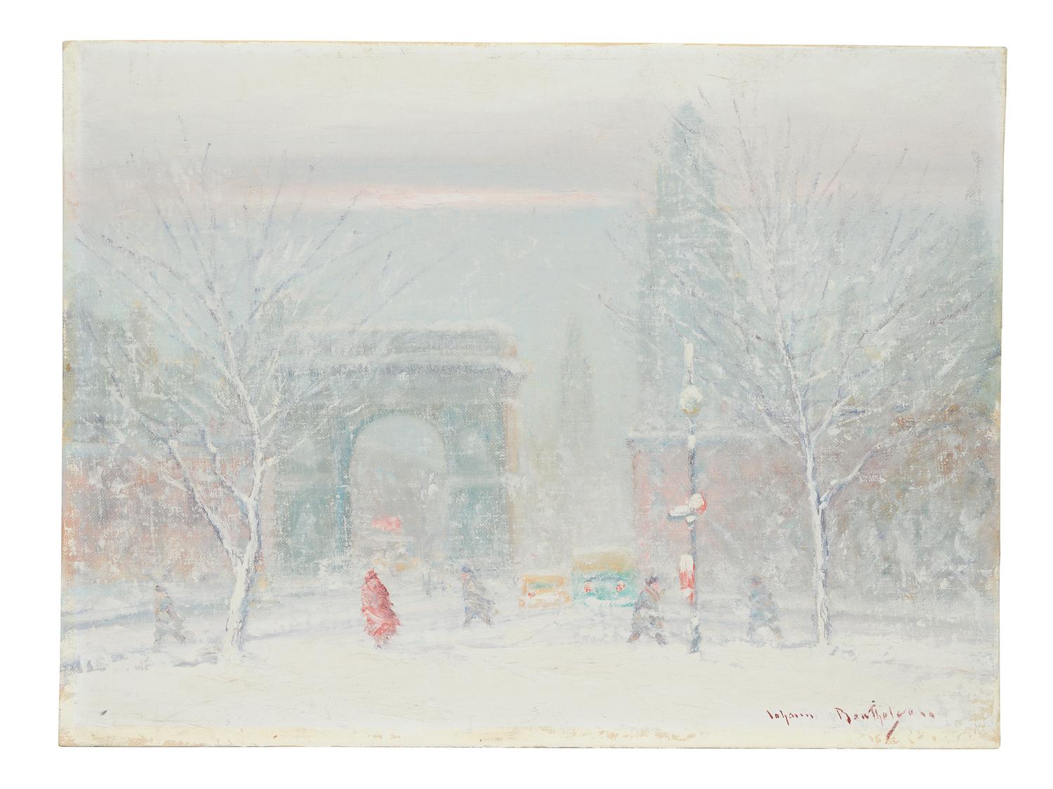 Washington Square Looking Up Fifth Avenue