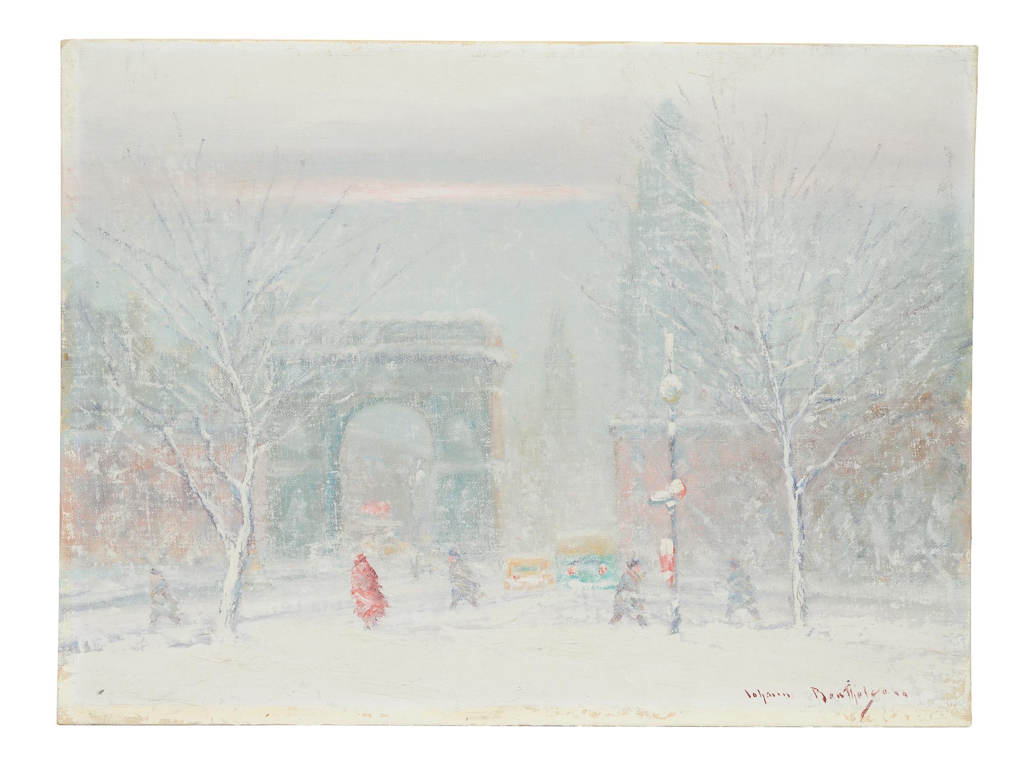 Washington Square Looking Up Fifth Avenue