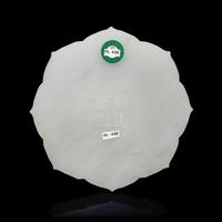 A Chinese White Hardstone Floriform 'Peach' Box and Cover — 白石菱花式福桃紋蓋盒