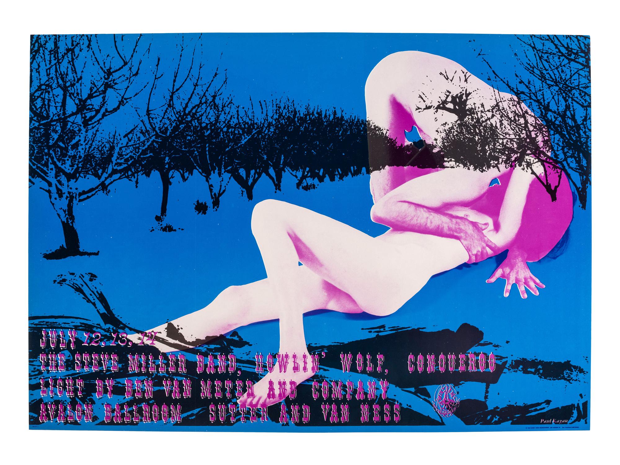 [MUSIC] -- [POSTERS]. DOTTIE, KAGAN, Paul, WAINWRIGHT, Jerry, and SAN ANDREAS FAULT, artists. A group of 7 Family Dog posters from 1968, comprising: