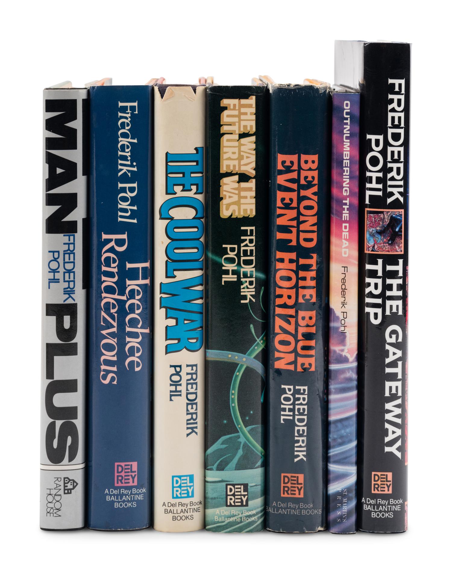 POHL, Frederik (1919-2013). A group of 7 FIRST EDITIONS, ALL SIGNED, comprising: