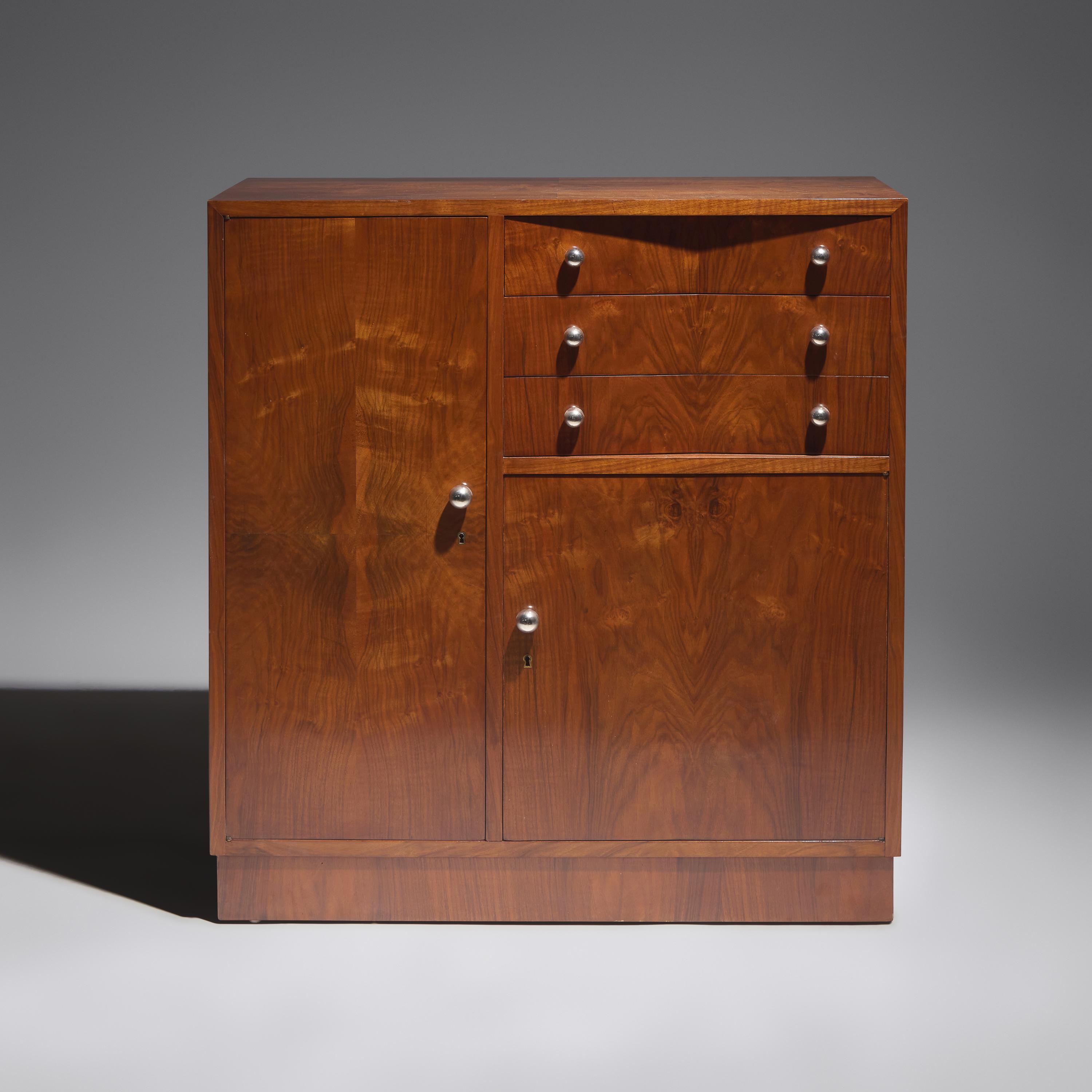 Louis Sognot (French, 1892–1970) — French Art Deco Modernist Cabinet, c. 1930