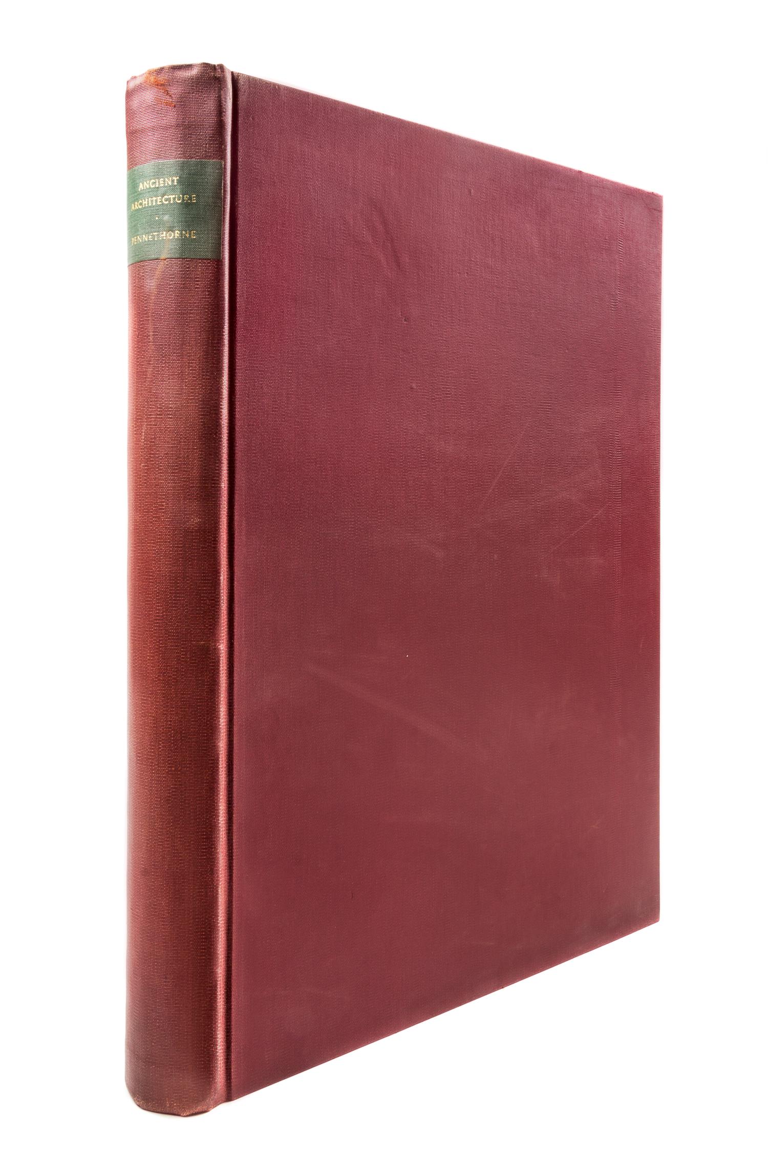 Pennethorne John; John Robinson. The Geometry and Optics of Ancient Architecture. London, 1878. First edition.