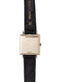 BULOVA, 14K WHITE GOLD AND DIAMOND WRISTWATCH