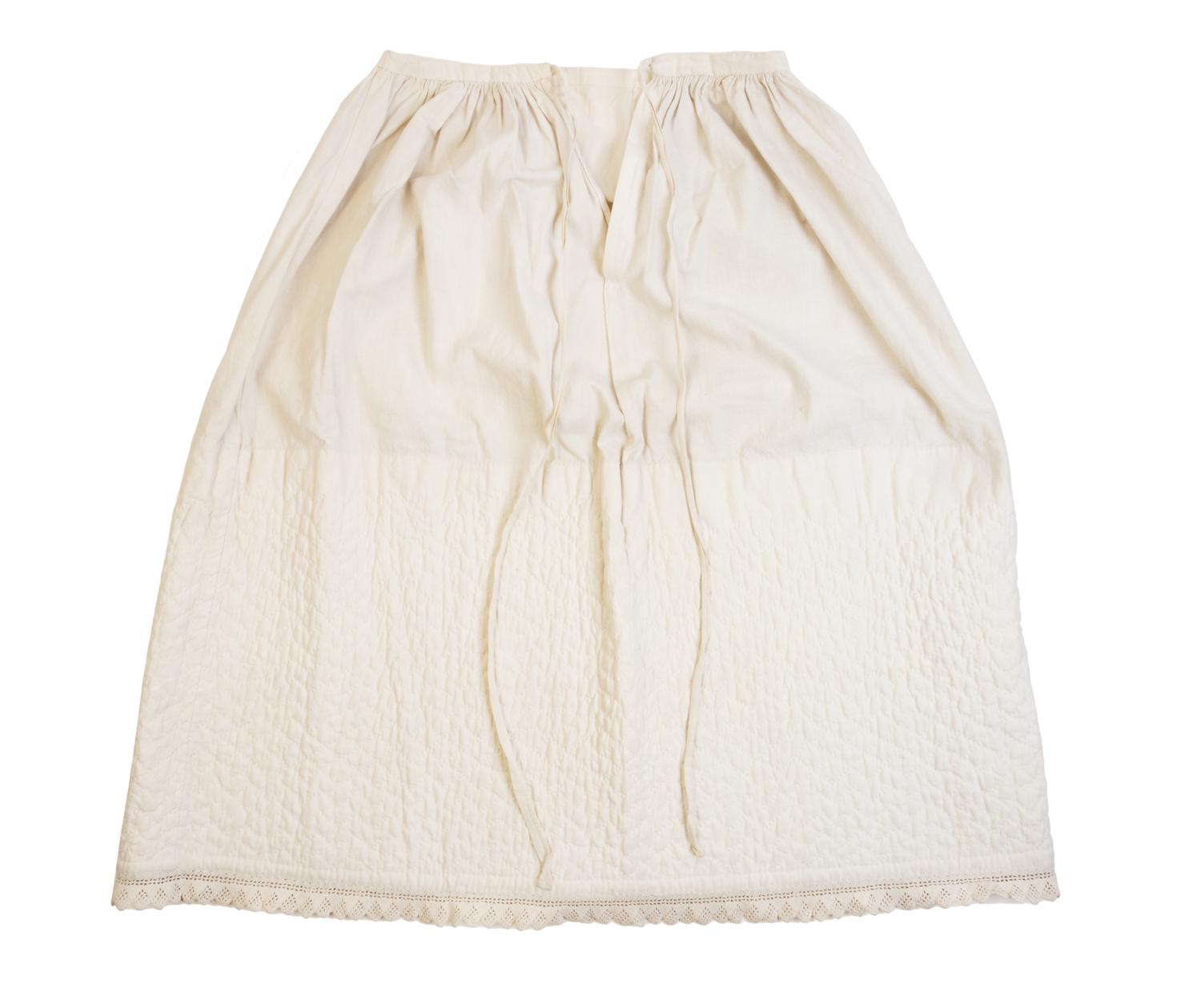 Collection of Five Cotton Pairs of Drawers and Three Petticoats, 1870-1900s