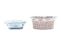 Two Chinese Export Famille Rose Porcelain Articles