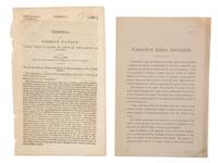 [NATIVE AMERICANS]. A group of 6 items related to Congress and the various states involvement with Native American affairs.