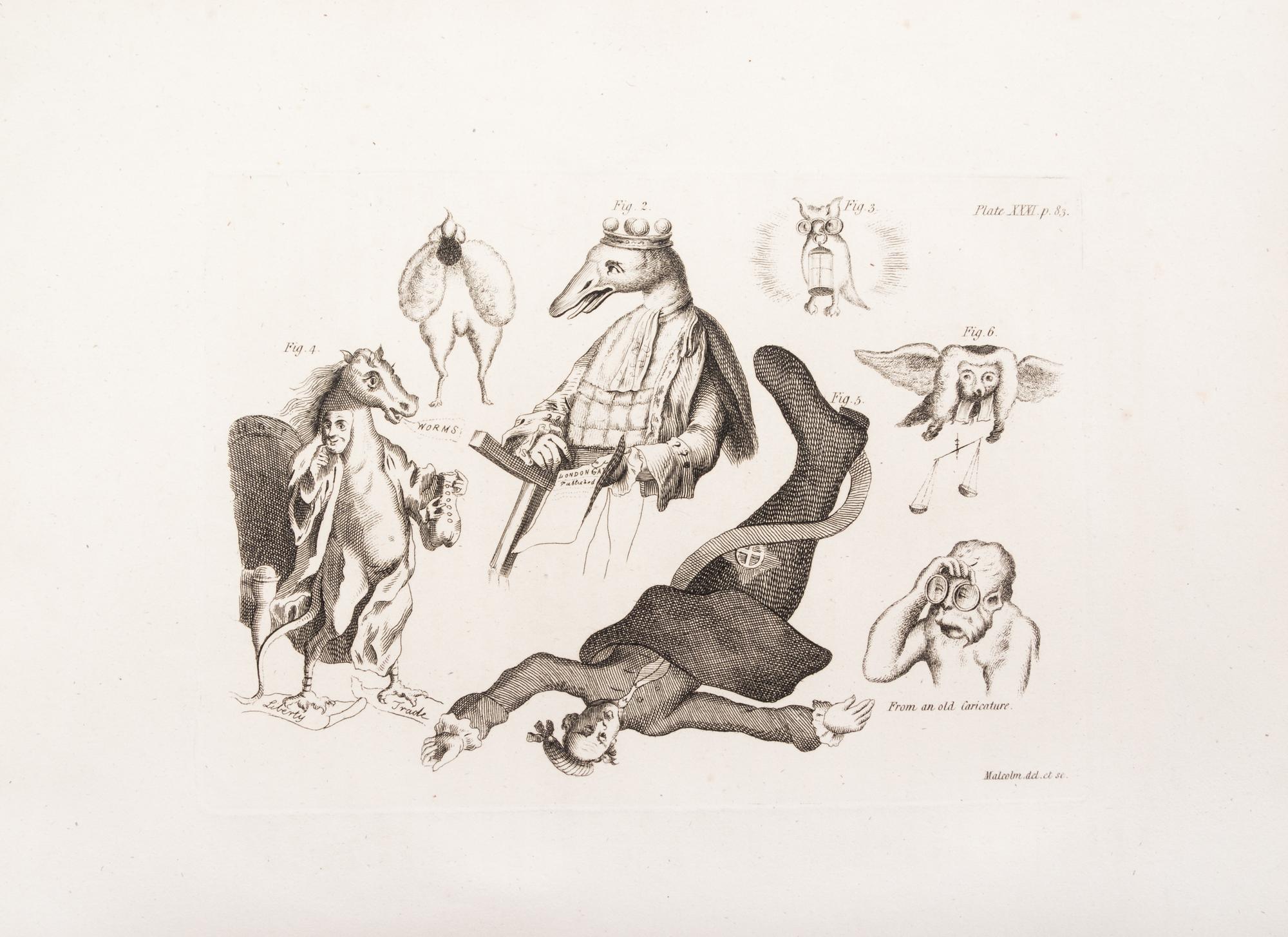 (CARICATURE) MALCOLM, J.P. An Historical Sketch of the Art of Caricaturing. London, 1813.
