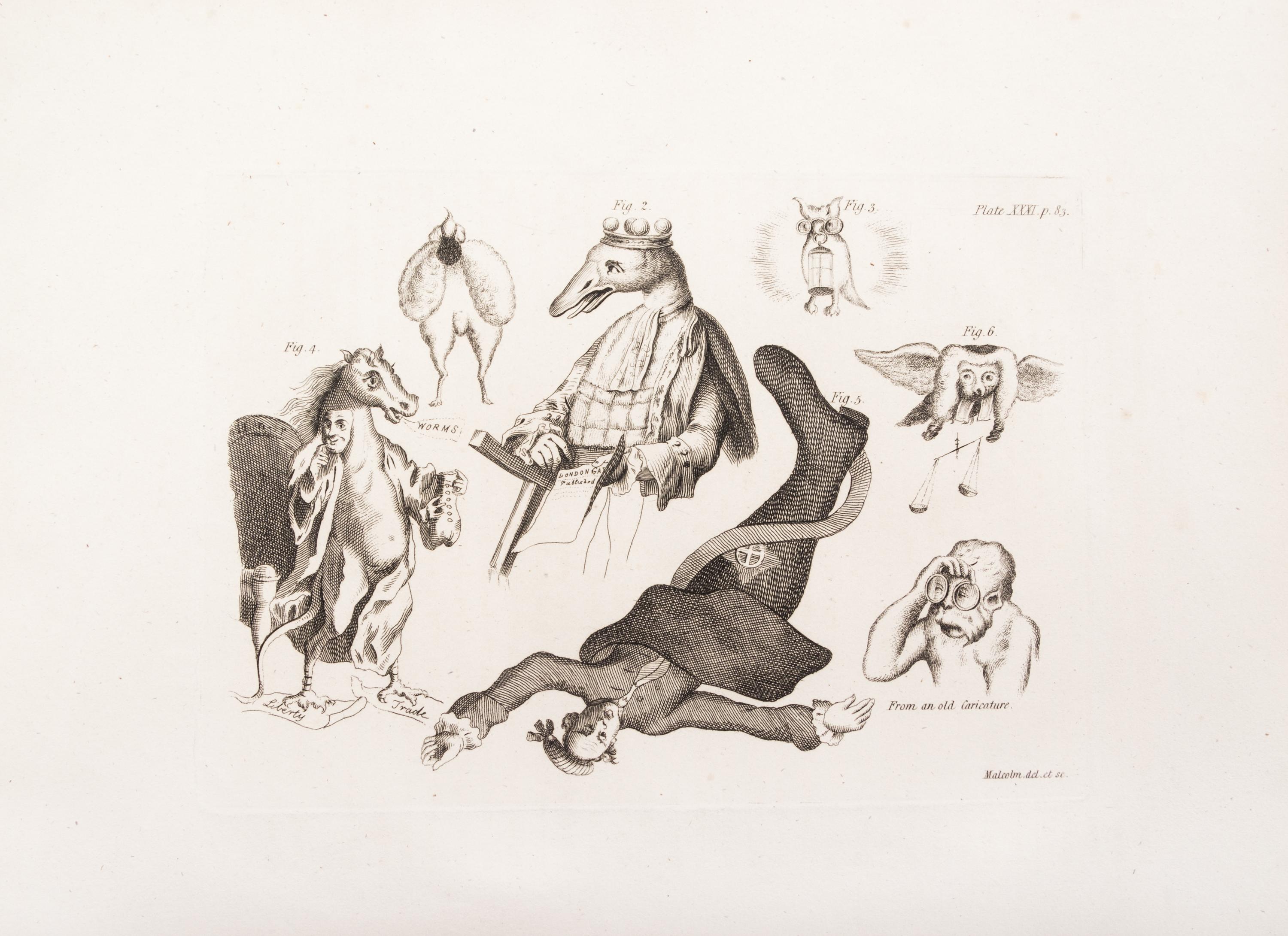 (CARICATURE) MALCOLM, J.P. An Historical Sketch of the Art of Caricaturing. London, 1813.