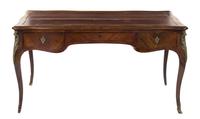 A Louis XV Style Bureau Plat Height 30 1/8 x width 56 1/2 x depth 29 3/8 inches.