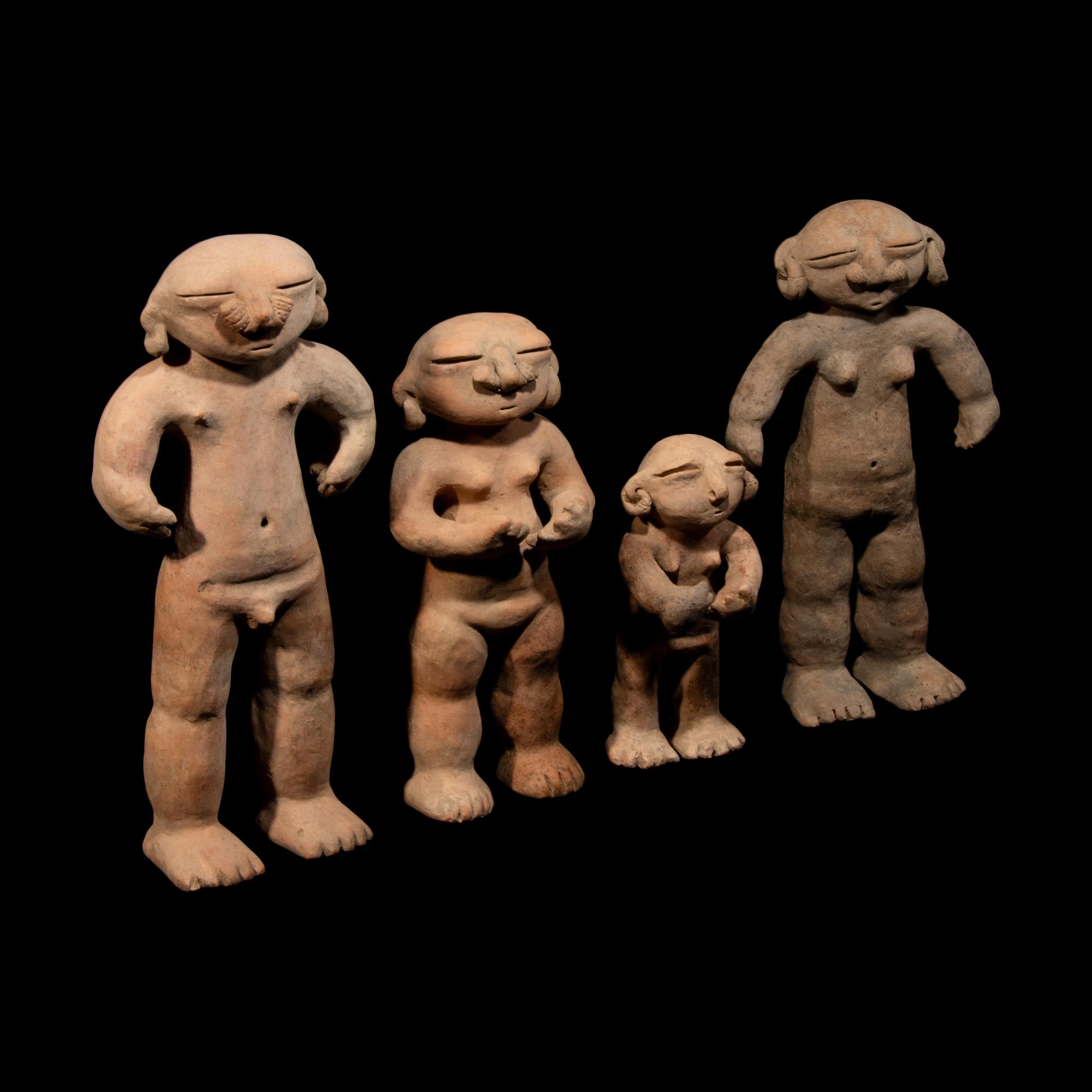 Four Sinu Terracotta Figures