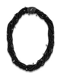ALEX SOLDIER, SPINEL AND BLACK DIAMOND 'SUNFLOWER LEAF' TORSADE NECKLACE
