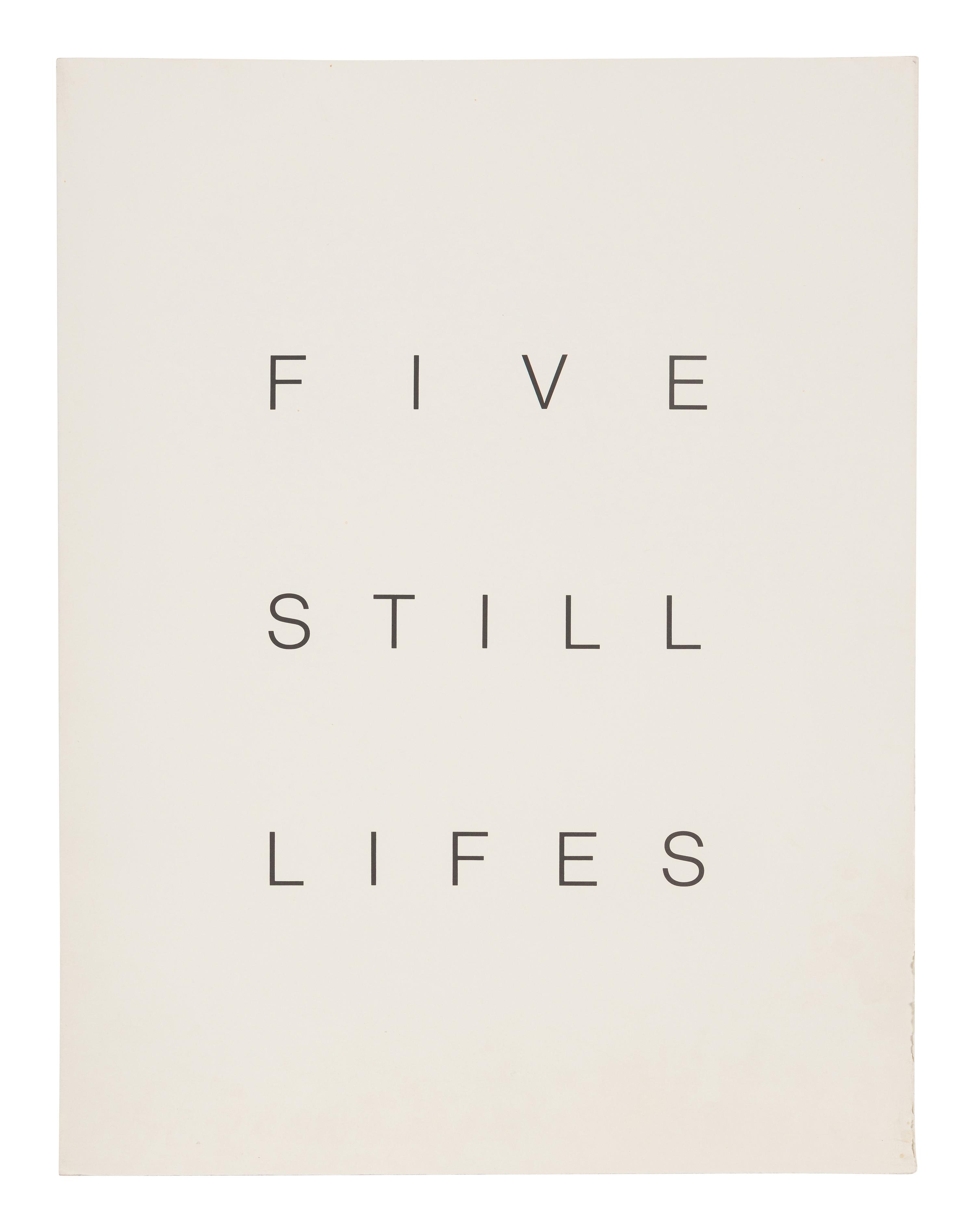 Five Still Lifes (portfolio of five prints with clamshell box)