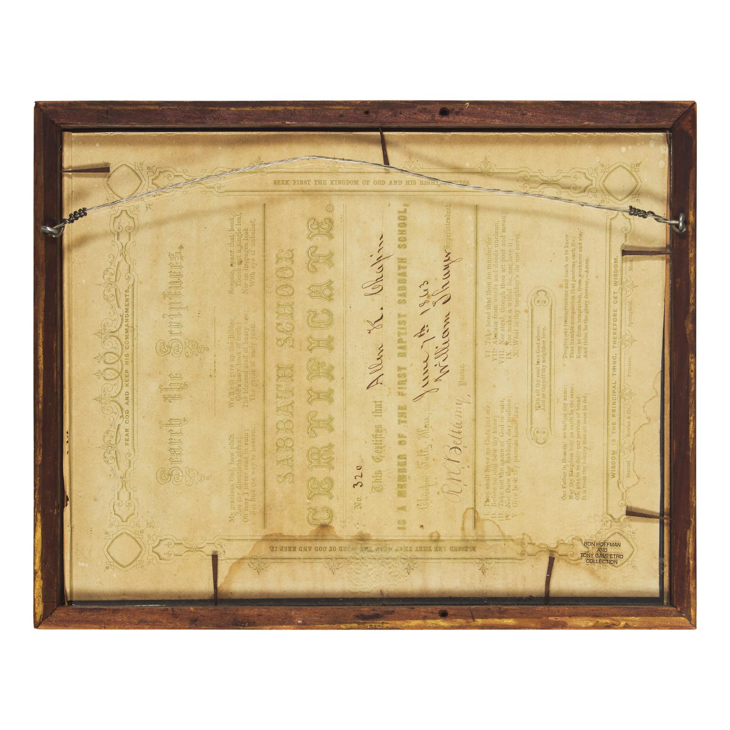 American School 19th Century, Two Drawings of Landscapes