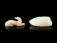 Two Celadon Jade Carvings