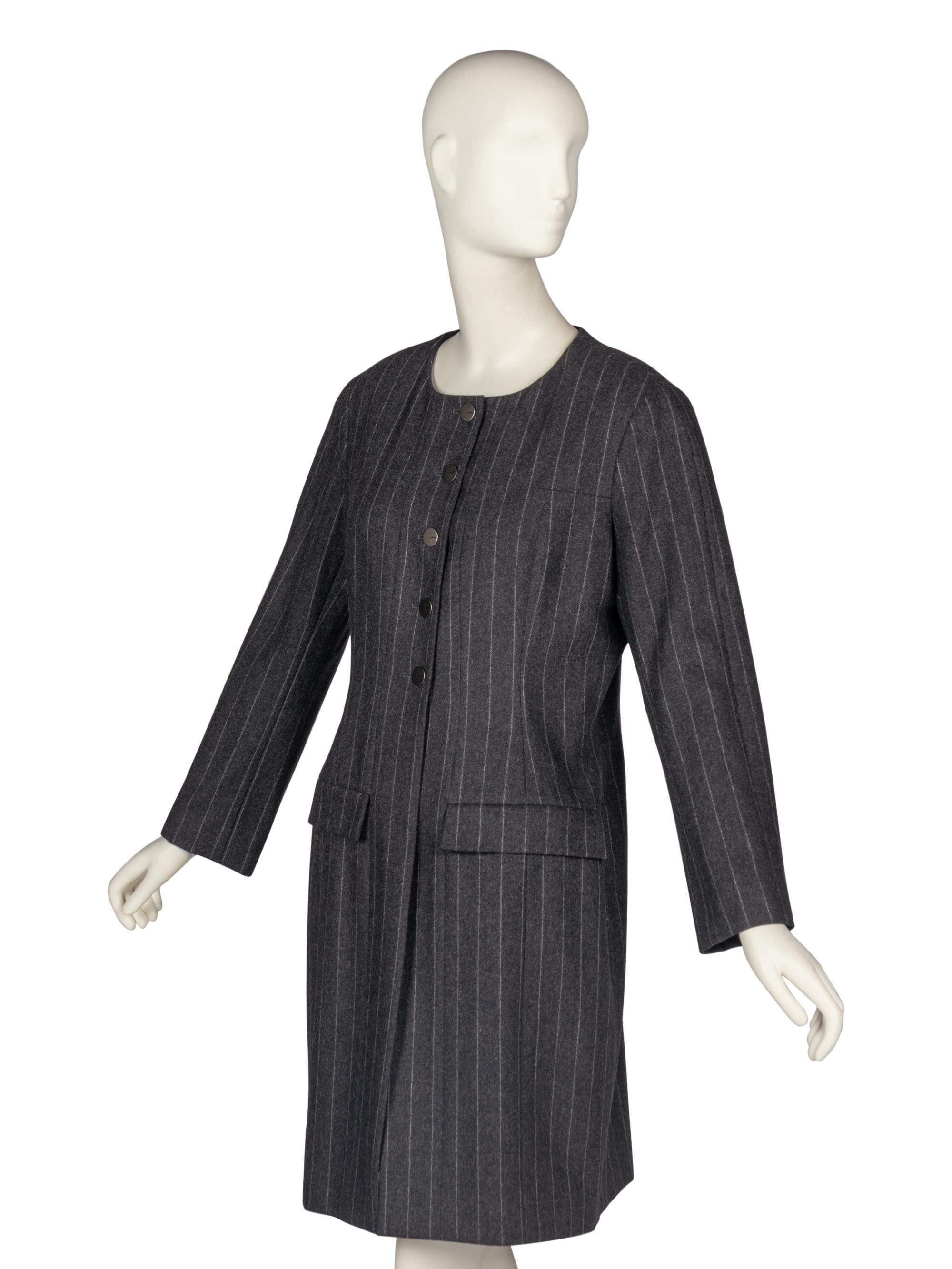 Chanel Pinstripe Coat