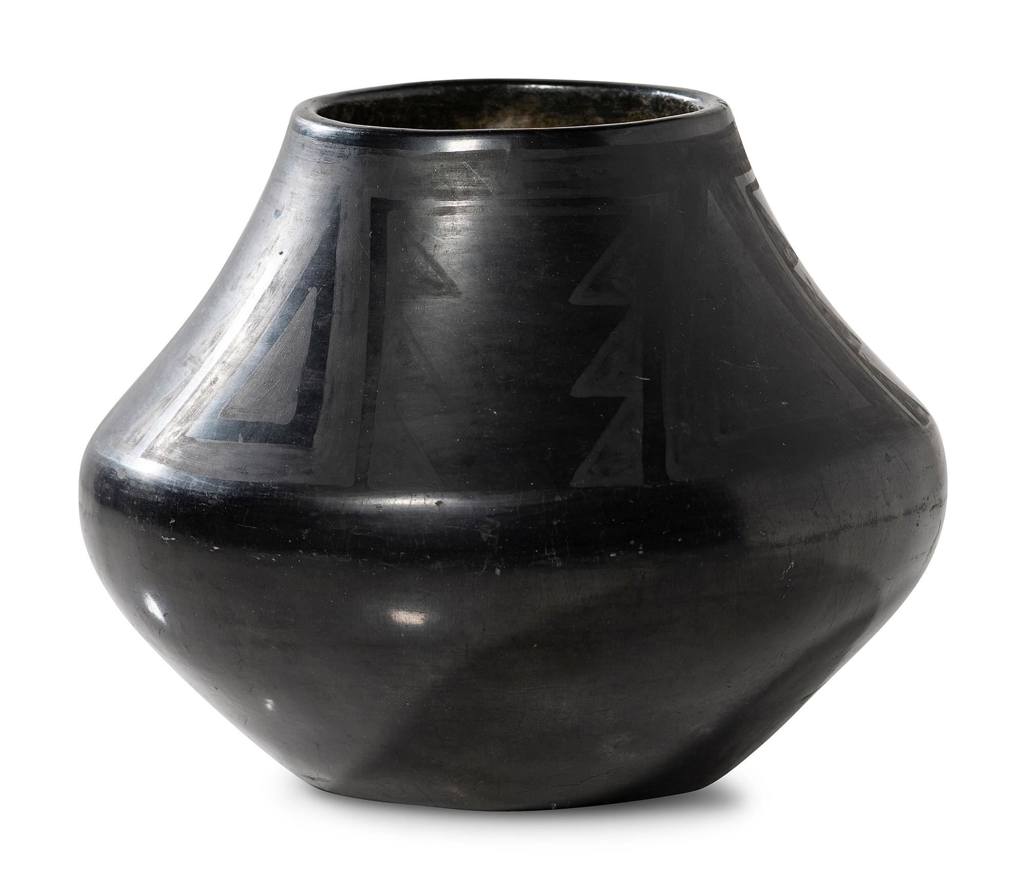 Blackware Pottery Jar 1923-1925