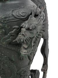 A Japanese Bronze Urn