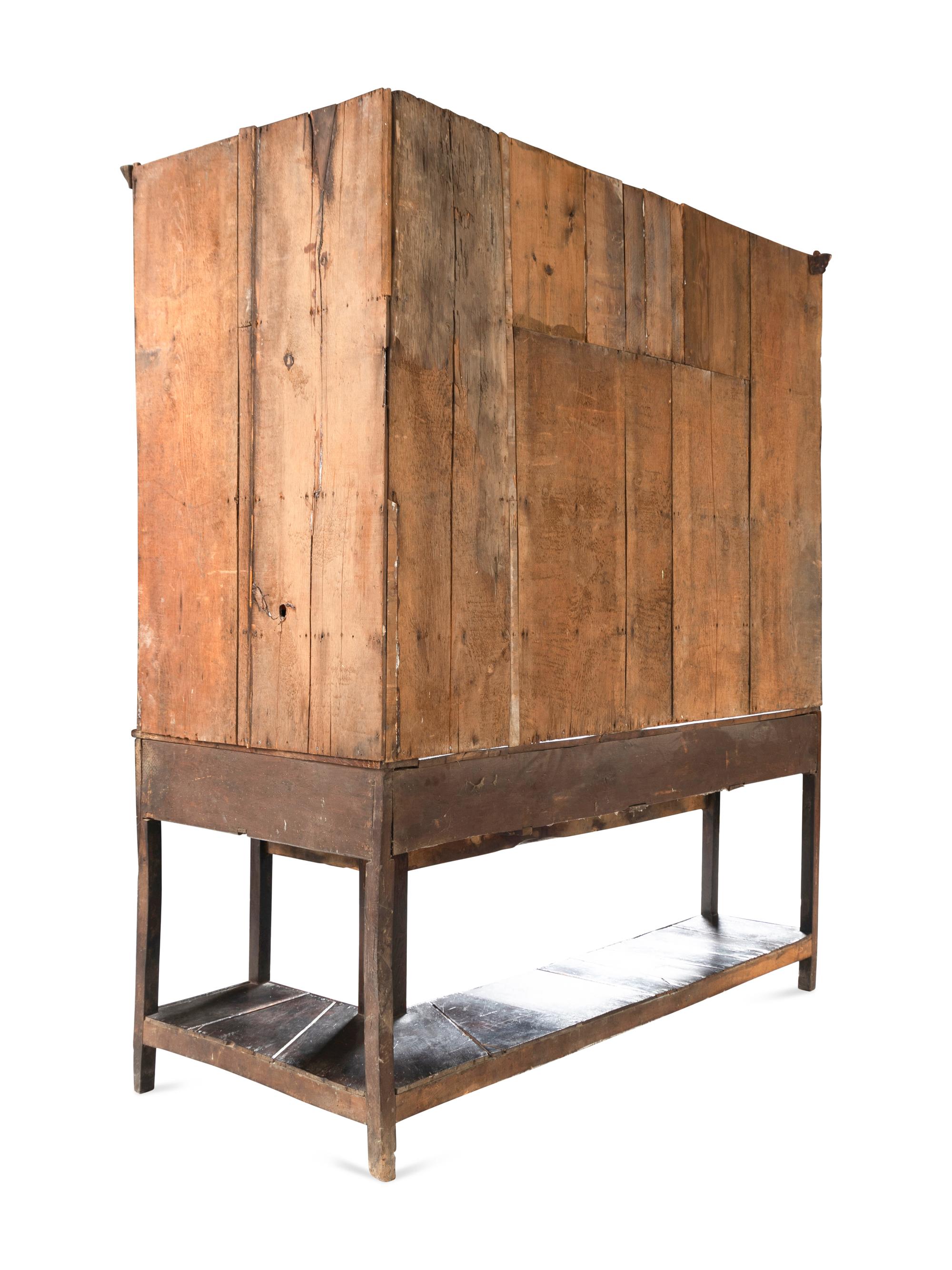 An Unusual English Oak Corner Welsh Dresser