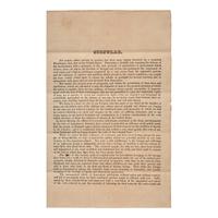 [African-Americana] May, Rev. Samuel J., and Evan Lewis, and George Benson, and Rowland Greene. Printed Circular Calling for the Formation of a National Anti-Slavery Society