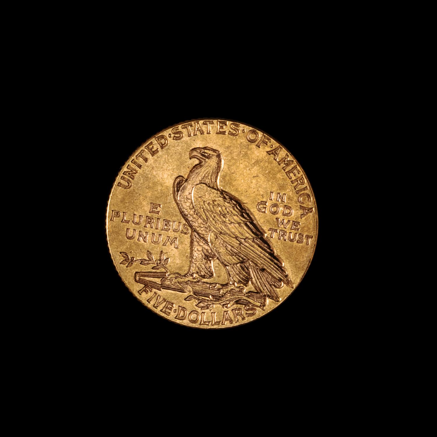 A United States 1915 Indian Head $5 Gold Coin